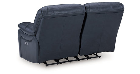 Leesworth Ocean Power Reclining Set by Ashley at Eve Furniture