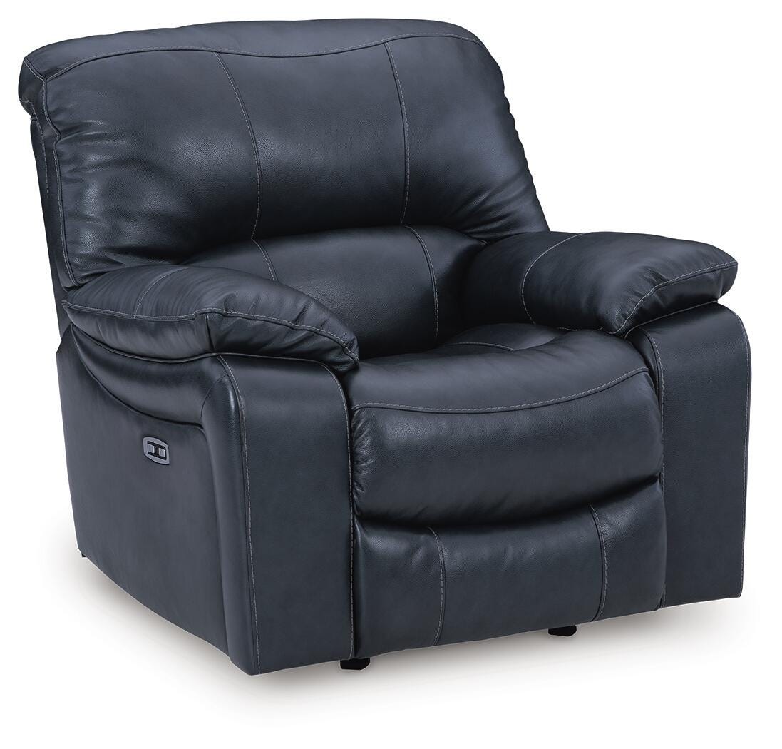 Leesworth Ocean Power Reclining Set by Ashley at Eve Furniture
