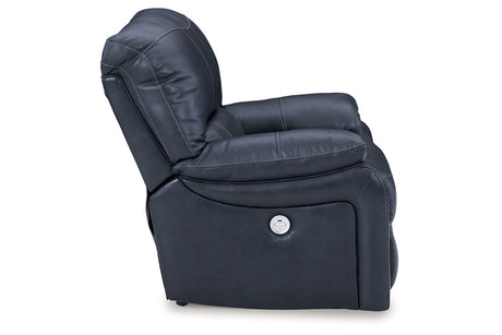 Leesworth Ocean Power Reclining Set by Ashley at Eve Furniture
