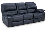 Leesworth Ocean Power Reclining Set by Ashley at Eve Furniture