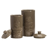 Lefler Green Lidded Vases by Crestview at Eve Furniture