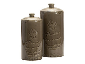 Lefler Green Lidded Vases by Crestview at Eve Furniture