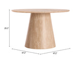 Legno Natural Dining Table by Zuomod at Eve Furniture
