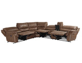 Lehi Warm Brindle 6-Piece Reclining Sectional by Steve Silver at Eve Furniture