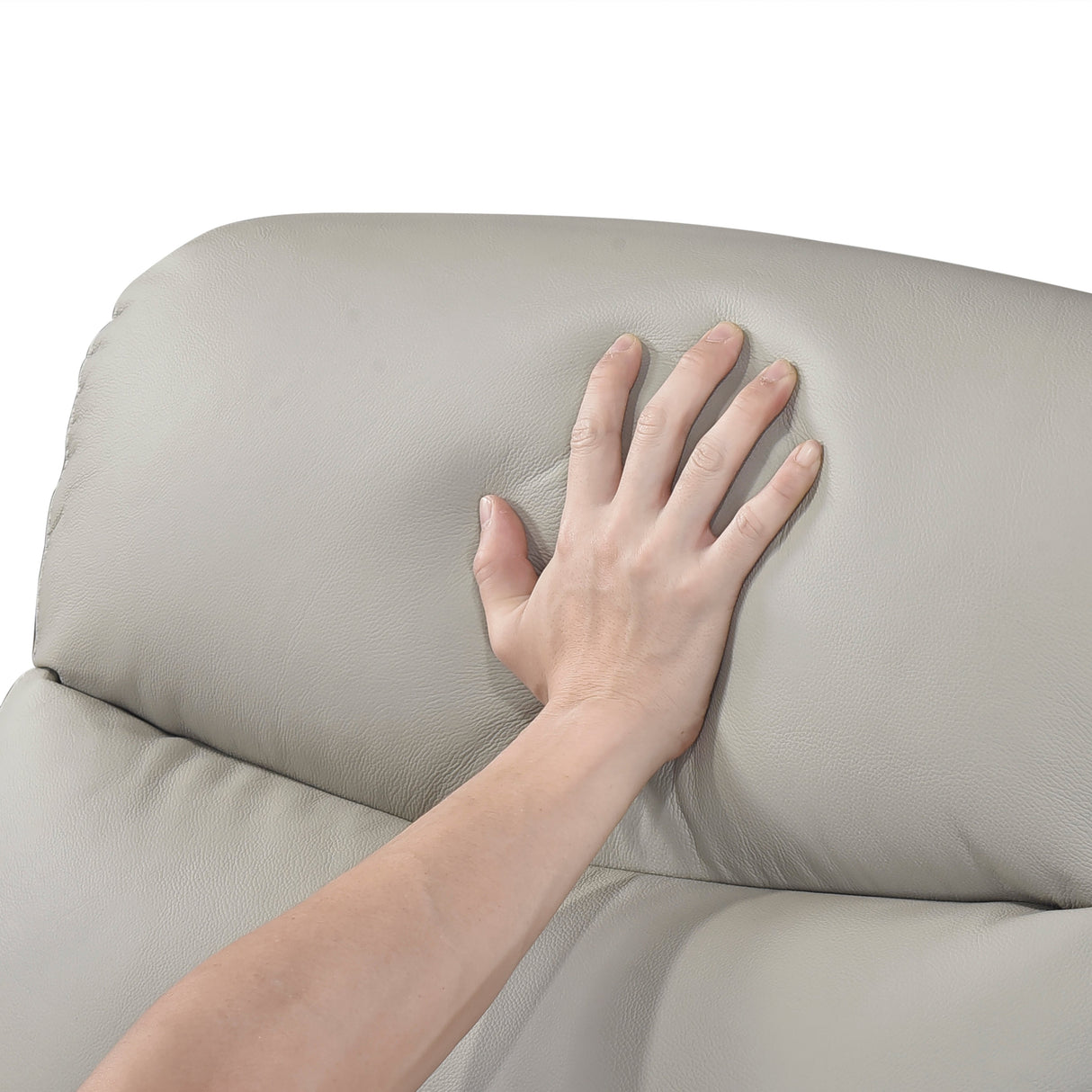 Leif Light Gray Power Reclining Chair