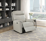 Leif Light Gray Power Reclining Chair