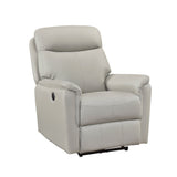 Leif Light Gray Power Reclining Chair