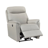 Leif Light Gray Power Reclining Chair