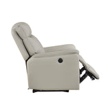 Leif Light Gray Power Reclining Chair