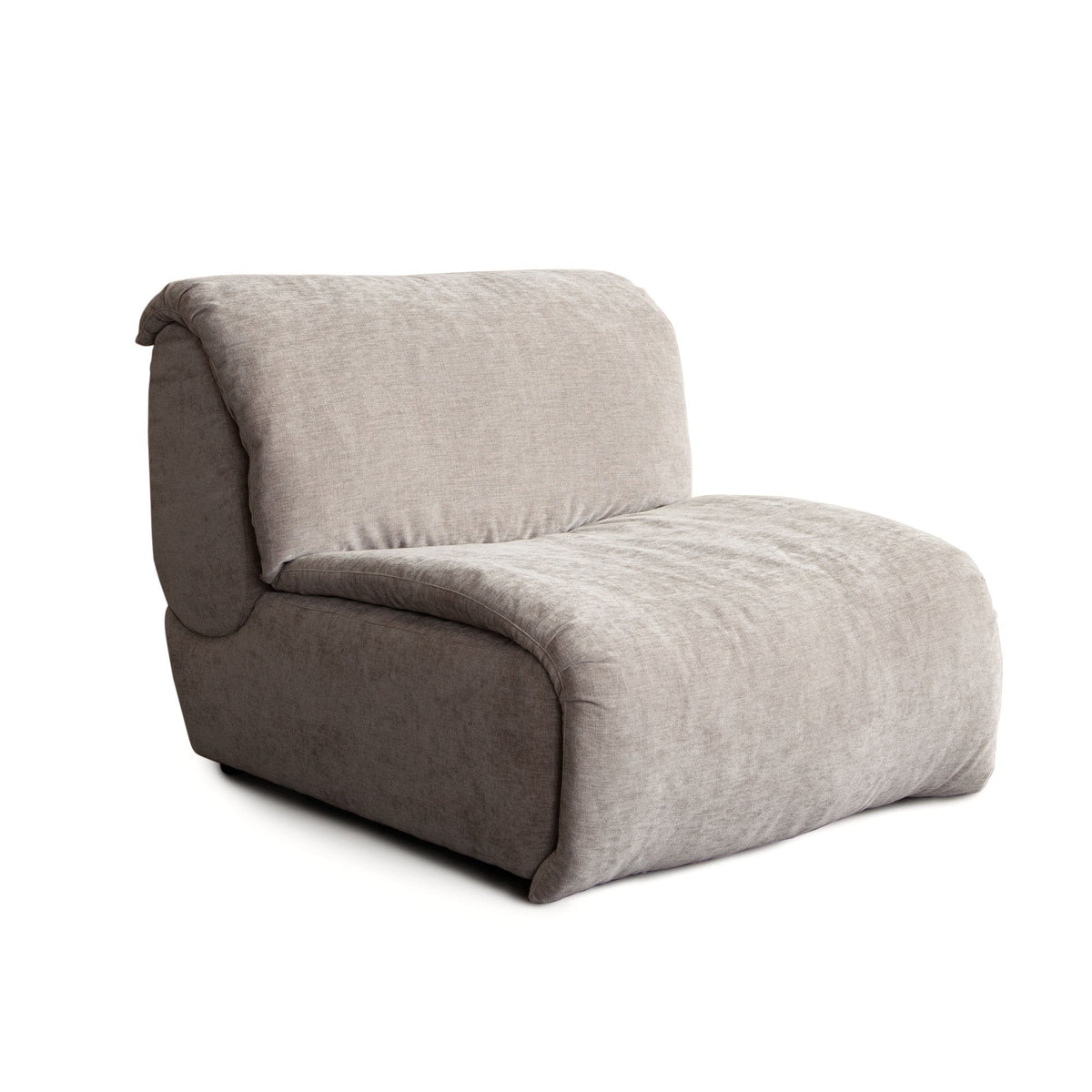 Leigh Dove Fabric Armless Chair by Diamond Sofa at Eve Furniture