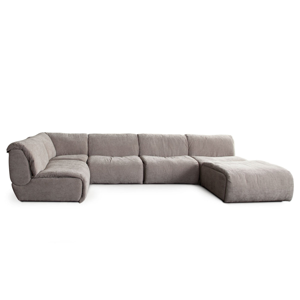 Leigh Dove Fabric Armless Chair by Diamond Sofa at Eve Furniture