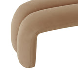 Leigh Velvet Channeled Bench by TOV Furniture at Eve Furniture