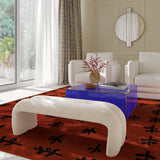 Leigh Velvet Channeled Bench by TOV Furniture at Eve Furniture