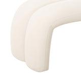 Leigh Velvet Channeled Bench by TOV Furniture at Eve Furniture