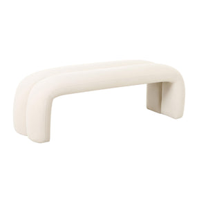 Leigh Velvet Channeled Bench by TOV Furniture at Eve Furniture