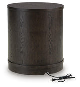 Leighmour Dark Brown Accent Table by Ashley at Eve Furniture