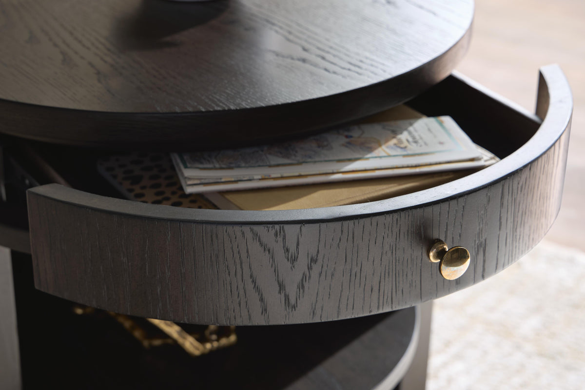 Leighmour Dark Brown Accent Table by Ashley at Eve Furniture