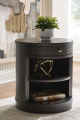 Leighmour Dark Brown Accent Table by Ashley at Eve Furniture