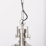 Leighton 15.0L x 15.0W x 20.0H Antique Nickel Pendant Light by Mercana at Eve Furniture