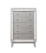 Leighton Metallic Mercury 5-Drawer Chest