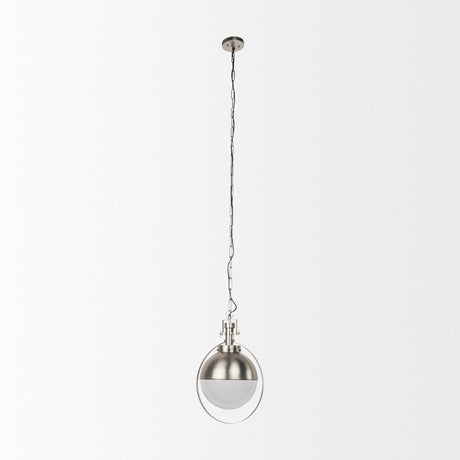 Leighton Antique Nickel Pendant Light by Mercana at Eve Furniture