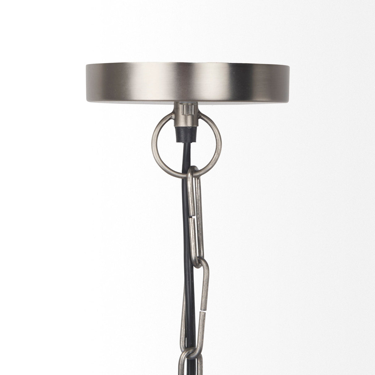 Leighton Antique Nickel Pendant Light by Mercana at Eve Furniture