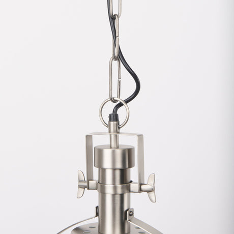 Leighton Antique Nickel Pendant Light by Mercana at Eve Furniture