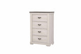 Leighton Cream and Brown Chest by Crown Mark at Eve Furniture