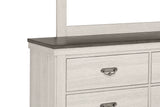 Leighton Cream and Brown Dresser by Crown Mark at Eve Furniture