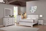 Leighton Cream and Brown King Panel Bed by Crown Mark at Eve Furniture