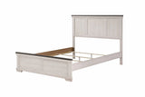 Leighton Cream and Brown Panel Bedroom Set by Crown Mark at Eve Furniture