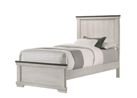 Leighton Cream and Brown Panel Youth Bedroom Set by Crown Mark at Eve Furniture