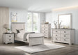 Leighton Cream and Brown Panel Youth Bedroom Set by Crown Mark at Eve Furniture