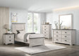 Leighton Cream and Brown Panel Youth Bedroom Set by Crown Mark at Eve Furniture