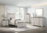 Leighton Cream and Brown Panel Youth Bedroom Set by Crown Mark at Eve Furniture