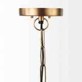 Leighton I 15x20 Gold Toned Metal Spherical Pendant Light by Mercana at Eve Furniture