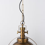 Leighton I 15x20 Gold Toned Metal Spherical Pendant Light by Mercana at Eve Furniture