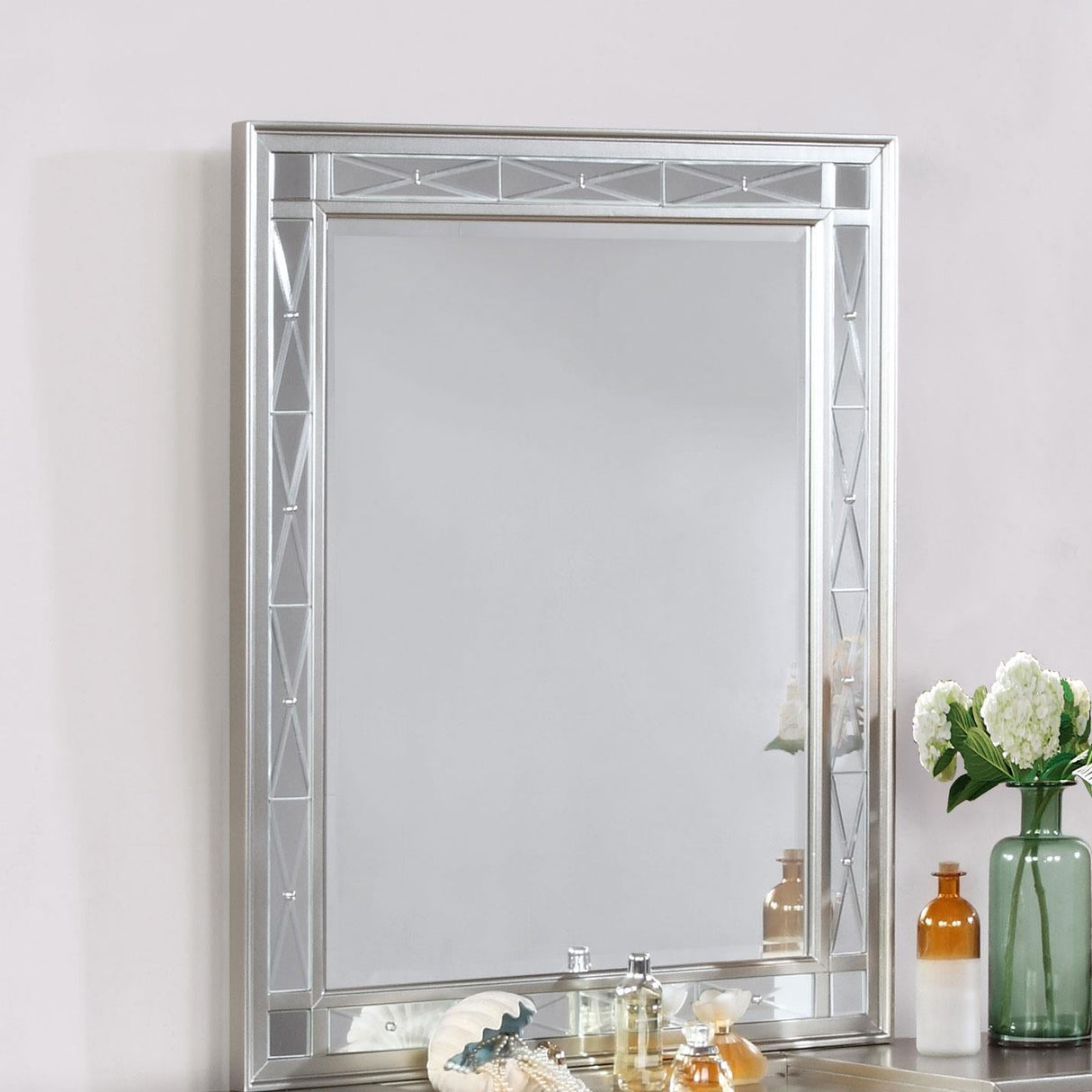 Leighton Metallic Mercury Vanity Mirror