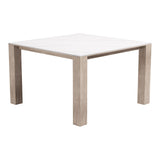 Leilani Square Dining Table (48") White by Zuomod at Eve Furniture
