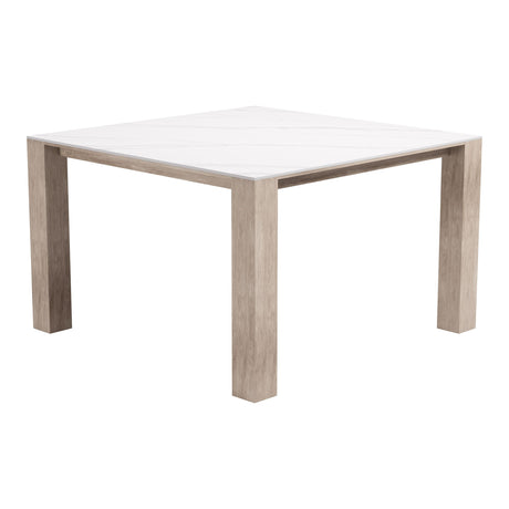 Leilani Square Dining Table (48") White by Zuomod at Eve Furniture