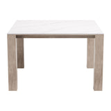 Leilani Square Dining Table (48") White by Zuomod at Eve Furniture