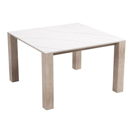 Leilani Square Dining Table (48") White by Zuomod at Eve Furniture