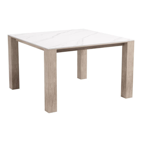 Leilani Square Dining Table (48") White by Zuomod at Eve Furniture