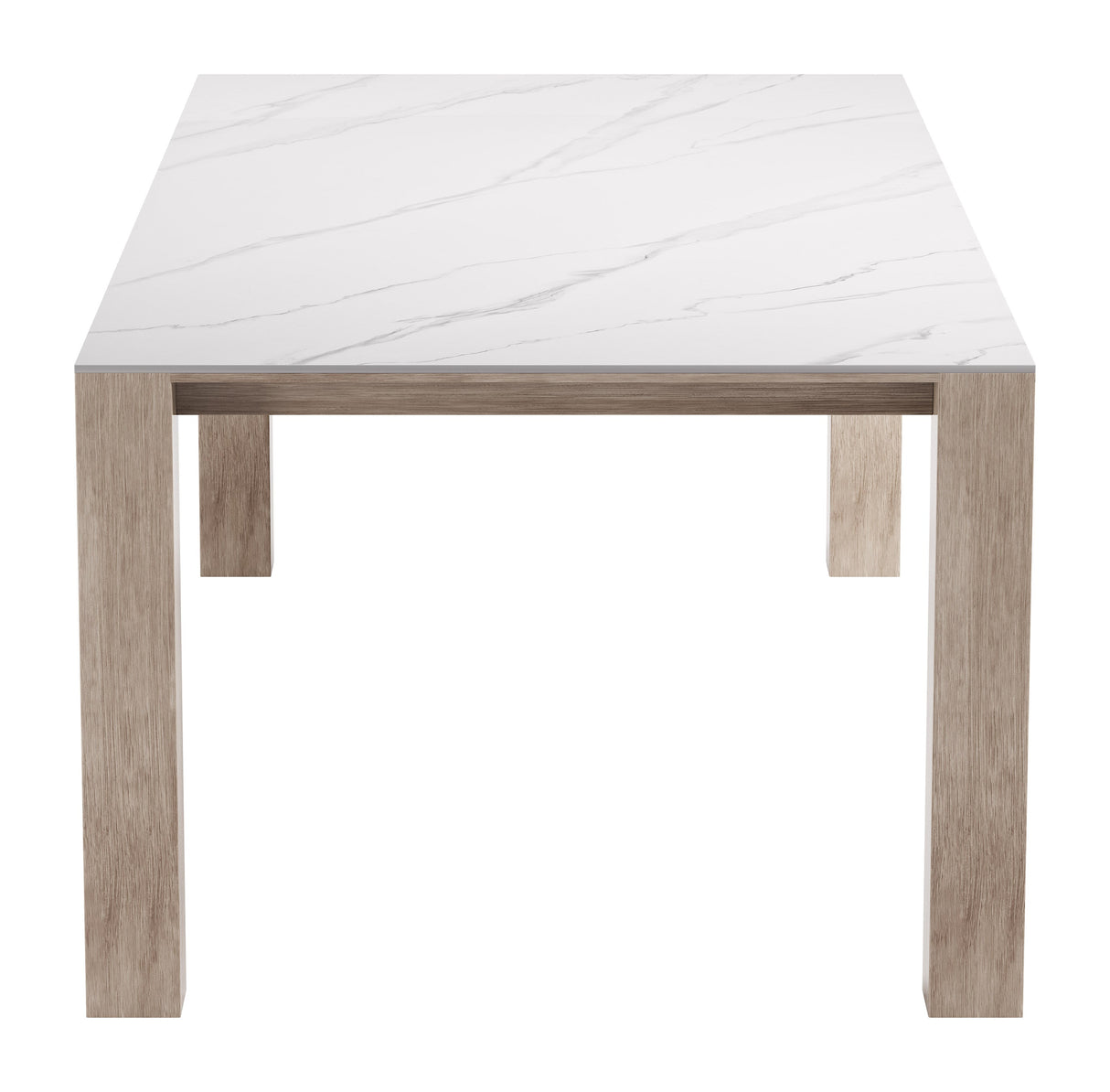 Leilani White Outdoor Rectangular Dining Table by Zuomod at Eve Furniture