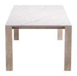 Leilani White Outdoor Rectangular Dining Table by Zuomod at Eve Furniture
