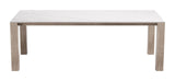 Leilani White Outdoor Rectangular Dining Table by Zuomod at Eve Furniture