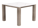 Leilani White Outdoor Square Dining Table (42") by Zuomod at Eve Furniture