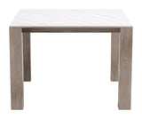 Leilani White Outdoor Square Dining Table (42") by Zuomod at Eve Furniture