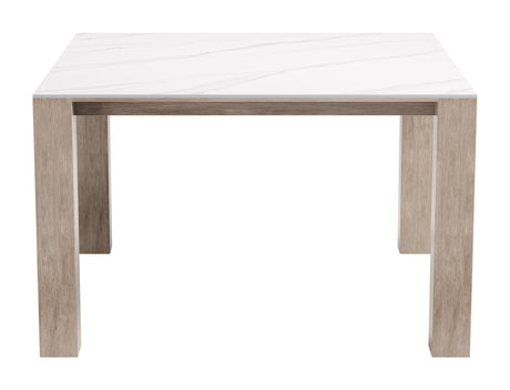 Leilani White Outdoor Square Dining Table (48") by Zuomod at Eve Furniture