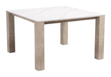 Leilani White Outdoor Square Dining Table (48") by Zuomod at Eve Furniture
